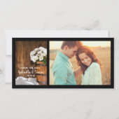 Eimer und Stallhochzeit speichern das Datum Save The Date (Vorderseite)
