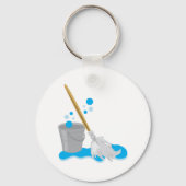 Eimer und Steckdose Schlüsselanhänger (Vorderseite)