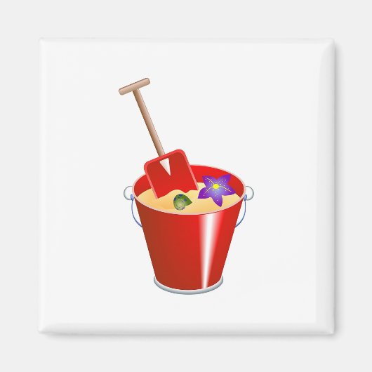 Eimer und Umzug Magnet (Vorne)