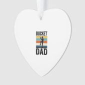 Eimer-Vater Retro-Baseball-Vater-Vektor-Design_1 Ornament (Vorderseite)