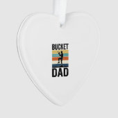 Eimer-Vater Retro-Baseball-Vater-Vektor-Design_1 Ornament (Vorderseite)