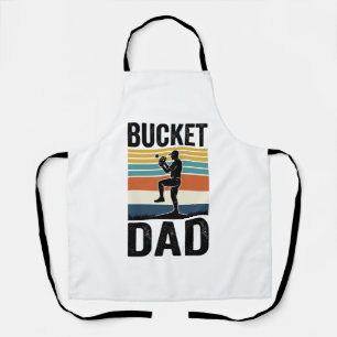 Eimer-Vater Retro-Baseball-Vater-Vektor-Design_1 Schürze