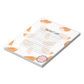 Eimerliste, Kawaii Orange Notizblock (Rotiert)
