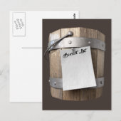 Eimerliste Postkarte (Vorne/Hinten)