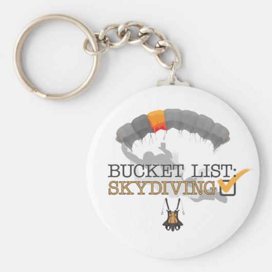 Eimerliste: Skydiving Schlüsselanhänger (Vorne)
