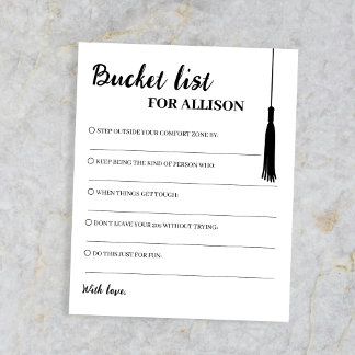 Eimerlisten Schwarz-Weiß Rat Quaste Abschluss