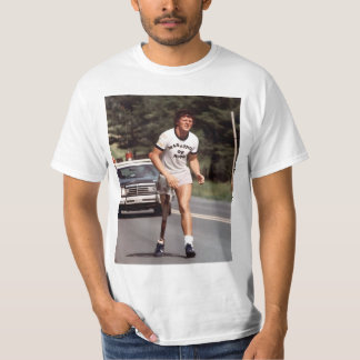 " Ein 21-jähriger Kanadier namens Terry Fox gründe T-Shirt