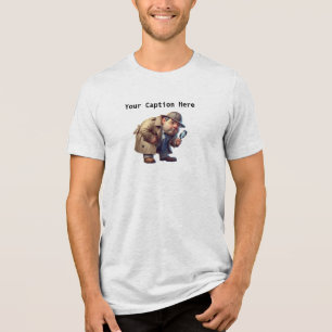Ein 3D-Amateur-Detektiv, der nach Kursen sucht Tri-Blend Shirt