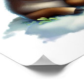 Ein 3D-Bild einer Karibik Poster (Ecke)