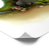 Ein 3D-Bild einer Wasserfarbe eines Chamäleons Poster (Ecke)