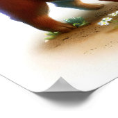 Ein 3D-Bild eines australischen Rinderhundes Poster (Ecke)