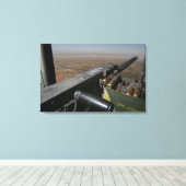 Ein 50-Kaliber-Maschinengewehr Leinwanddruck (Insitu (Holzboden))