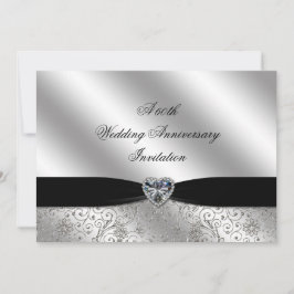 Ein 60. Diamond Wedding Anniversary 7x5 Einladung