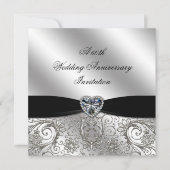 Ein 60-jähriges Jubiläum der Diamanten Einladung (Vorderseite)