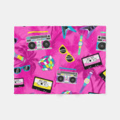 Ein 80er-Party-Retro Fleecedecke (Vorderseite (Horizontal))