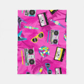 Ein 80er-Party-Retro Fleecedecke (Vorderseite)