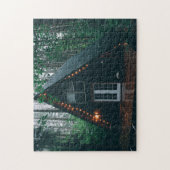 EIN A-FRAME-FERIENHAUS IM WALD PUZZLE (Vertikal)