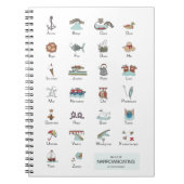 Ein A-Z-Notebook mit schmalem Bootverhalten Notizblock (Vorderseite)