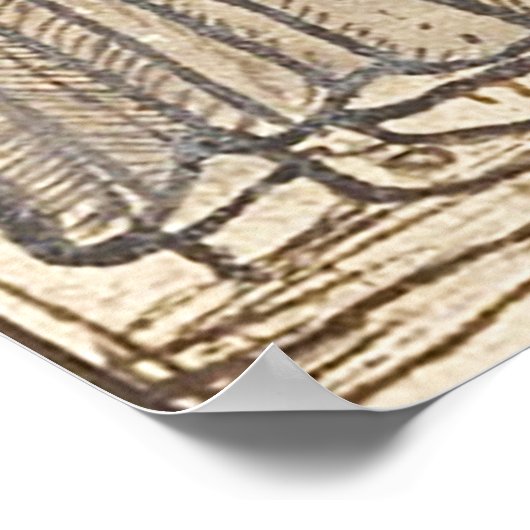 Ein Abblasen. Rosh Hashana. ש ו פ ר Poster (Ecke)