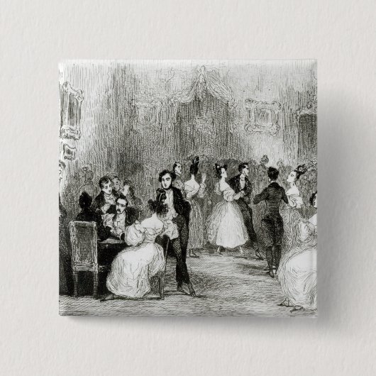 Ein Abend am Haus von Charles Nodier 1831 Button (Vorderseite)