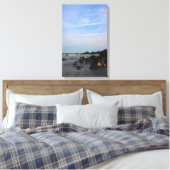 Ein Abend auf dem Falke-Strand Leinwanddruck (Insitu (Schlafzimmer))