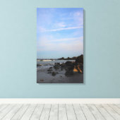 Ein Abend auf dem Falke-Strand Leinwanddruck (Insitu (Holzboden))