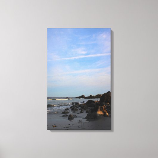 Ein Abend auf dem Falke-Strand Leinwanddruck (Vorderseite)