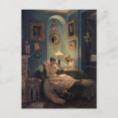 Ein Abend auf der Zuhause Postkarte (Vorderseite)