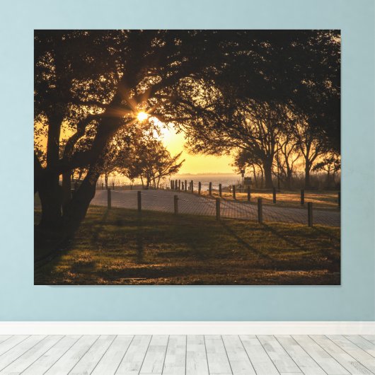 Ein Abend bei Whalehead Leinwanddruck (Insitu (Holzboden))