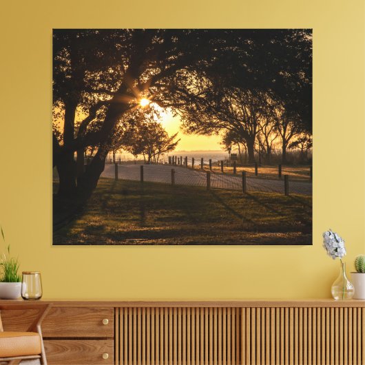 Ein Abend bei Whalehead Leinwanddruck (Insitu (Wohnzimmer))