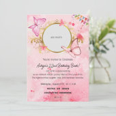 Ein Abend der Feier"Geburtstag Einladung (Stehend Vorderseite)