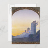 Ein Abend in der Antike, 1908 Postkarte (Vorne/Hinten)