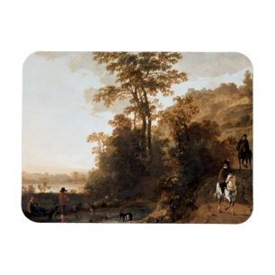 Ein Abend in der Nähe eines Flusses Aelbert Cuyp Magnet