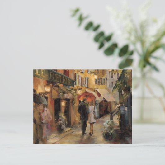 Ein Abend in Paris Postkarte (Stehend Vorderseite)