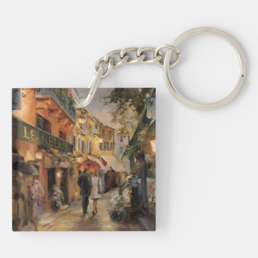 Ein Abend in Paris Schlüsselanhänger (Rückseite)