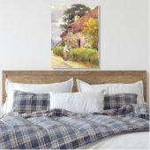 Ein Abend-Klatsch Leinwanddruck (Insitu (Schlafzimmer))