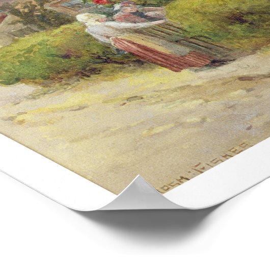 Ein Abend-Klatsch Poster (Ecke)