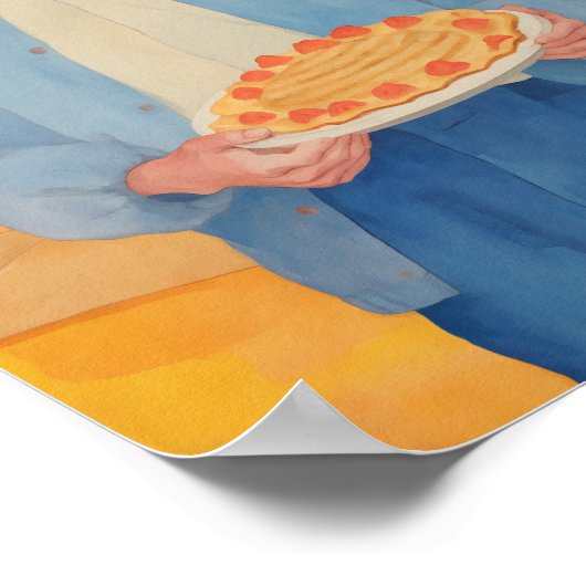 Ein Abend Pie Poster (Ecke)
