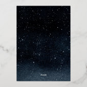 Ein Abend unter den Sternen Prom-Folie Einladung (Rückseite)