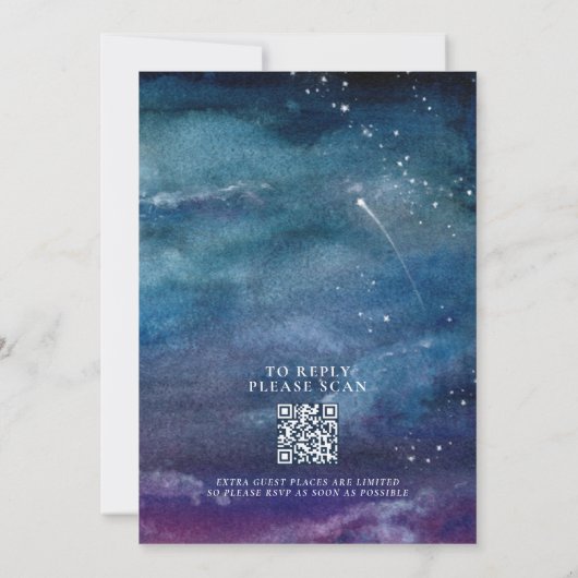 Ein Abend unter der Sternenveranstaltung Einladung (Rückseite)