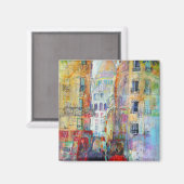 Ein Abend zu Fuß zu Sacre Coeur Magnet (Vorderseite/Rückseite)