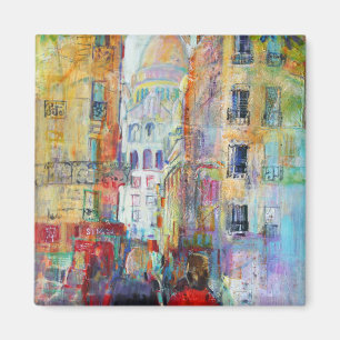 Ein Abend zu Fuß zu Sacre Coeur Magnet