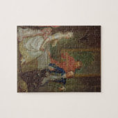 Ein Abendessen-Gespräch (ein Mann und eine Frau, Puzzle (Horizontal)