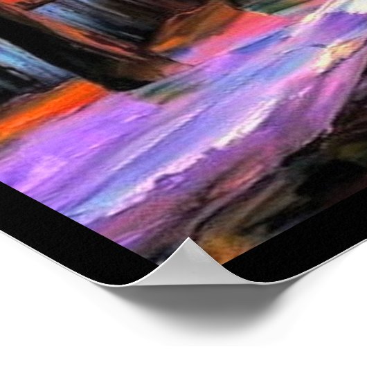 Ein abendlicher Rainer-Spaziergang Poster (Ecke)