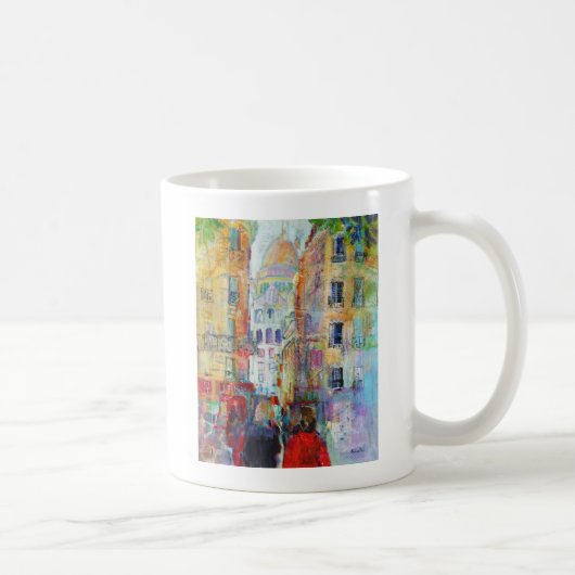 Ein Abends-Weg zu Sacre Coeur Kaffeetasse (Rechts)