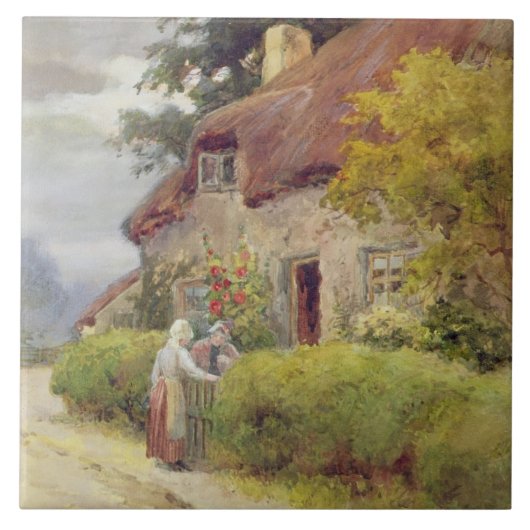 Ein Abendsklatsch Fliese (Vorderseite)