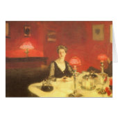 Ein Abendtisch am Abend von John Singer Sargent (Vorderseite (Horizontal))