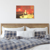 Ein Abendtisch am Abend von John Singer Sargent Leinwanddruck (Insitu (Schlafzimmer))