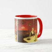 Ein Abendtisch am Abend von John Singer Sargent Tasse (VorderseiteRechts)