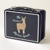 Ein Abenteuer? Alpaca Lunch Metall Brotdose (Rückseite)